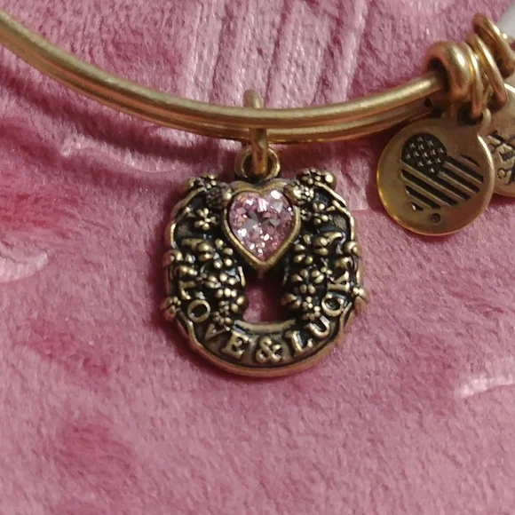 NWT Alex and Ani Love & Luck Bracelet - Picture 2 of 4